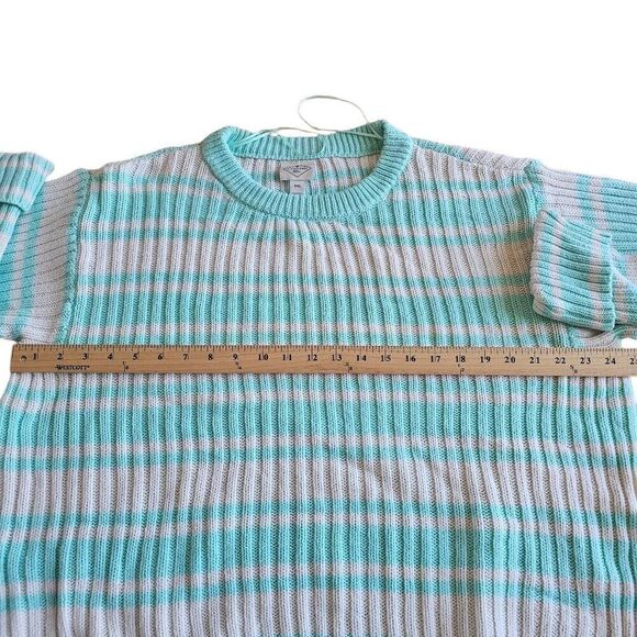 St johns Bay womens Sz XXL knit pullover sweater cotton blend in color Balmy Sea - Picture 4 of 8